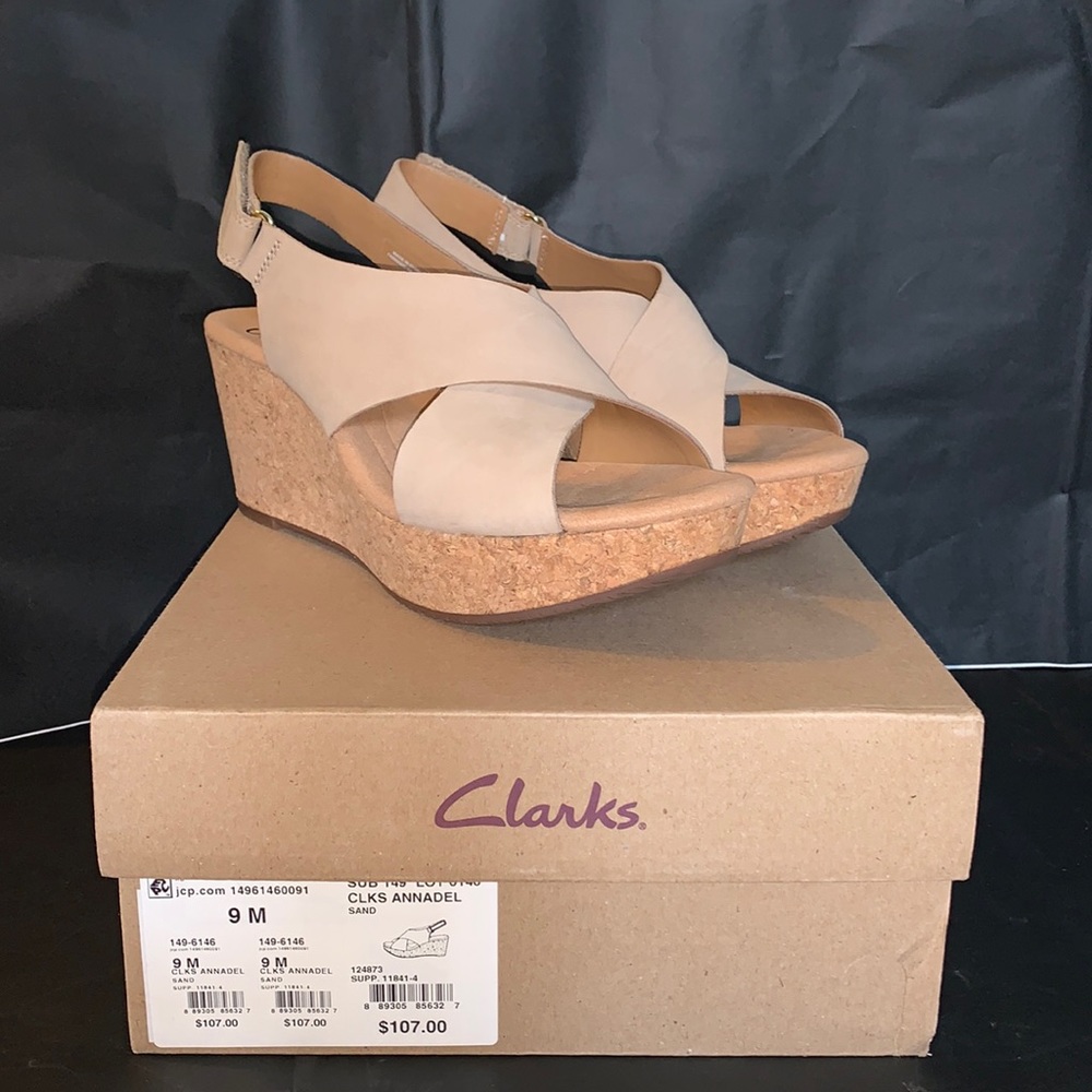 Extremely comfortable cork wedge nude shoe